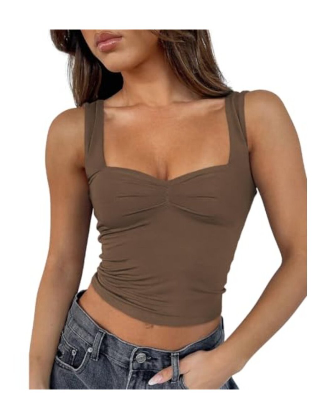 Sleeveless Sweetheart Neckline Backless Crop Tank Top Y2K Camisole